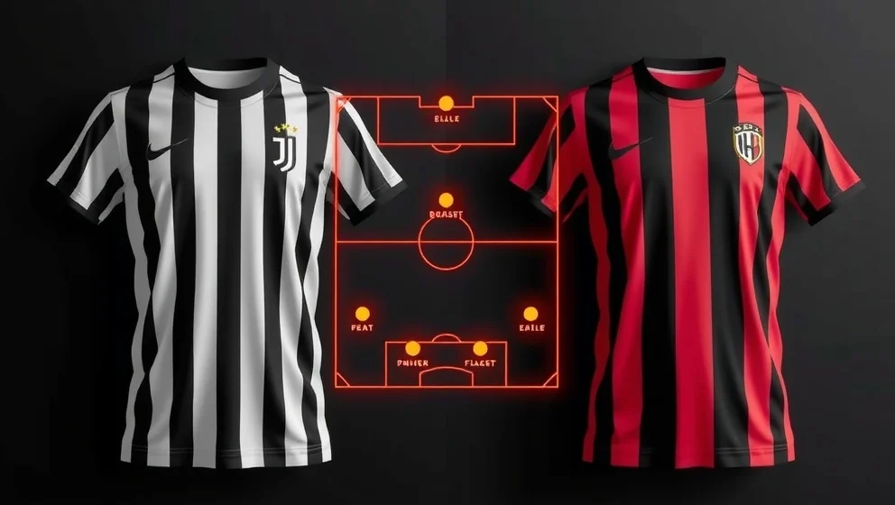 Juventus mot AC Milan laguppställning